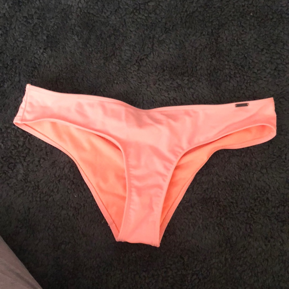 Orange Hollister cheeky bathing suit bottom